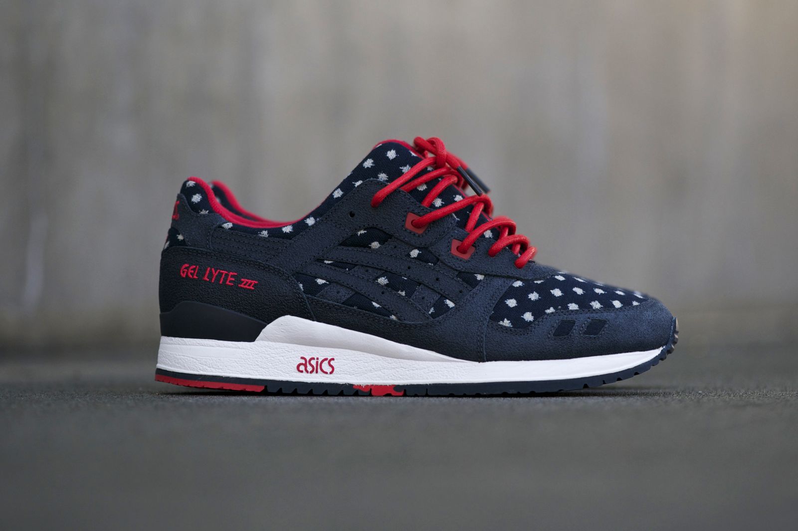 asics gel lyte 3 bleu et rouge
