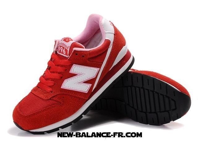 new balance femme rouge pas cher